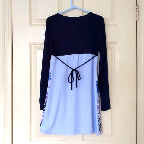 NWOT. Limited Too Rayon/Spandex Multi Color Dress w/flowers,butterfly, sparkling - Picture 2 of 4